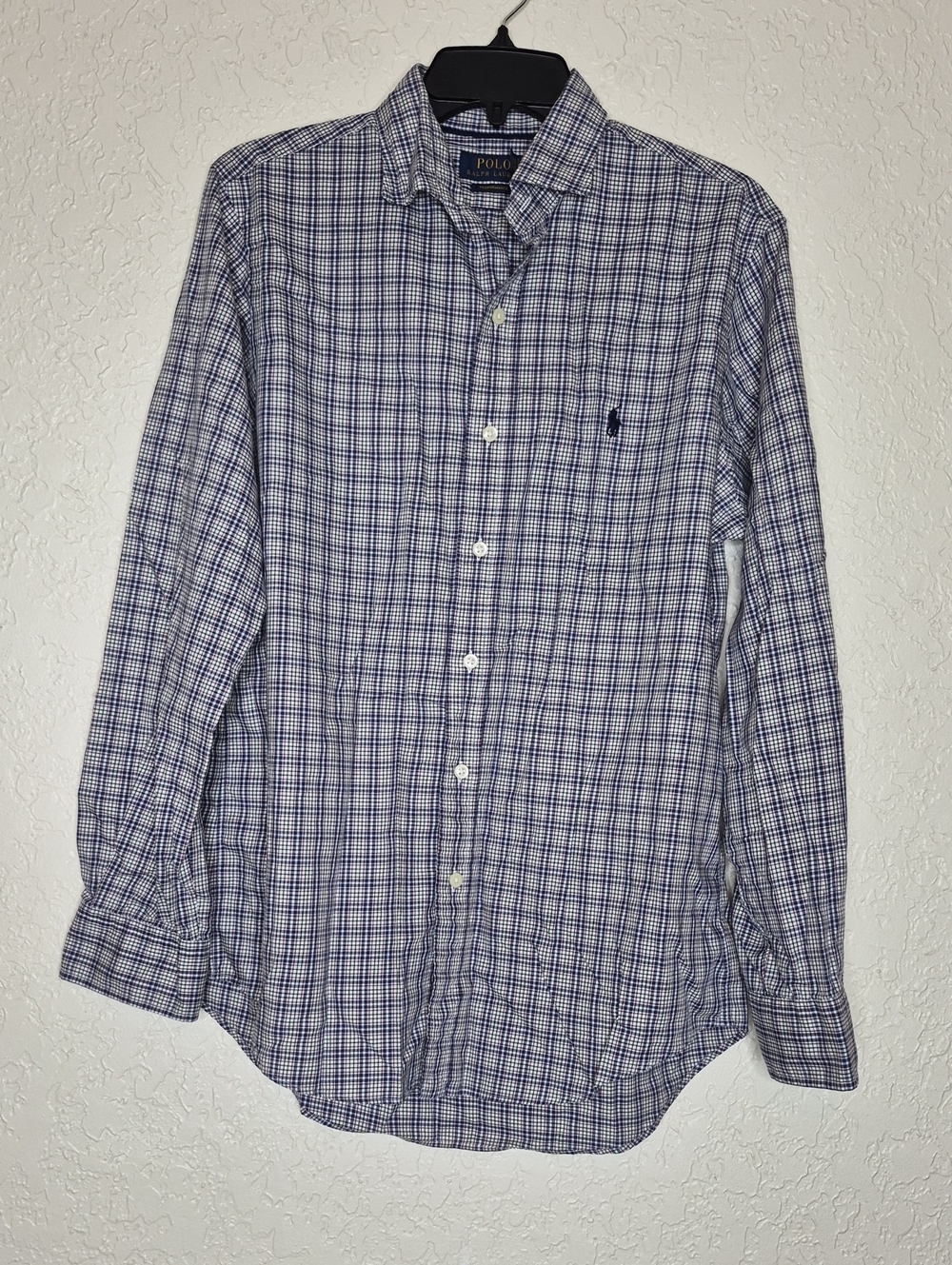Polo Ralph Lauren Performance Plaid Button Front Shirt Size M